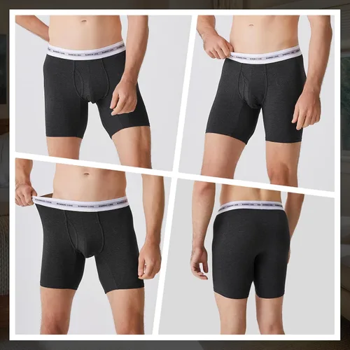 Vista 2 de BAMBOO COOL Men's Underwear Boxer Briefs 4 Pack Breathable Soft Underwear For Men