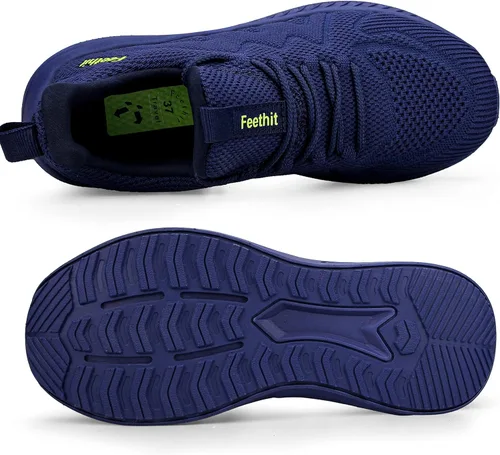Vista 4 de Feethit Tenis de correr para mujer, ligeros, antideslizantes, cómodos, a la moda