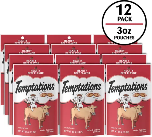 Vista 2 de Golosinas Temptations clásicas para gatos, empaque múltiple