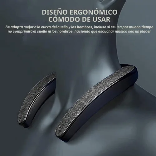 Vista 5 de Altavoz de cuello, Altavoces de sonido envolvente estéreo con banda