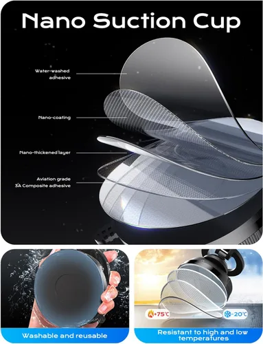 Vista 12 de XO Simple is Beauty - Soporte de teléfono para automóvil MagSafe, ultra magnético y fuerte succión ajustable de 360°, soporte de teléfono celular