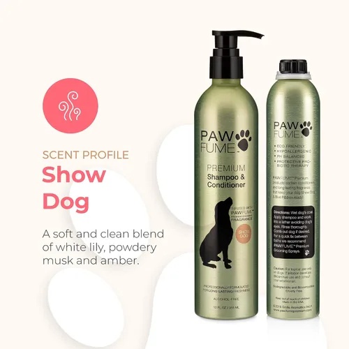 Vista 5 de Pawfume Champú y acondicionador para perros, champú hipoalergénico para perros malolientes, los mejores champús y acondicionadores para perros