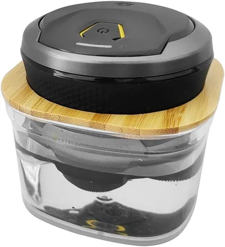 Vista 3 de Soporte de enjuague de bambú compatible con Microtouch Titanium Electric Head Shaver