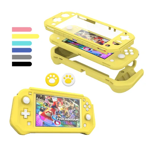 Vista 7 de FIWWAT Switch Lite - Funda protectora para Nintendo Switch Lite, compatible con Nintendo Lite, protector de pantalla, funda de agarre de mano