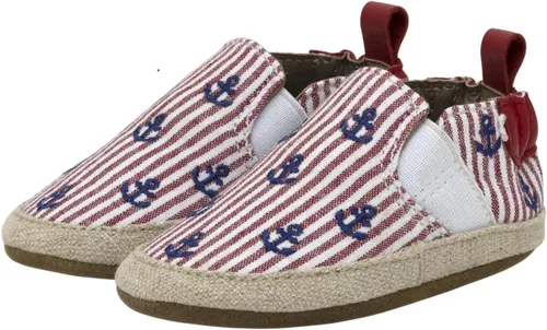 Vista 35 de Robeez Zapatos de cuna con suela suave antideslizantes para bebés varones y unisex, pantuflas mocasines para bebés y niños pequeños, 0-24 meses Lino