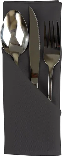 Vista 4 de GEFEII Servilletas de tela de poliéster sólido de 18 x 18 pulgadas para cocina, mantel rectangular cuadrado redondo para bodas, fiestas