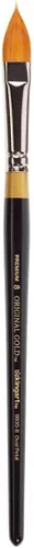 Vista 6 de KINGART Original Gold 9930 Series, Golden Taklon Oval Floral Petal Artist Brush (juego de 4) Negro, B-100