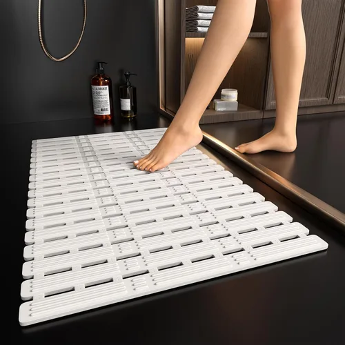 Vista 17 de XIYUNTE Tapete de Ducha Antideslizante para Bañera - 27 X 16 Pulgadas Tapete de Bañera TPE Tapetes de Ducha Antideslizantes para Interior de Ducha