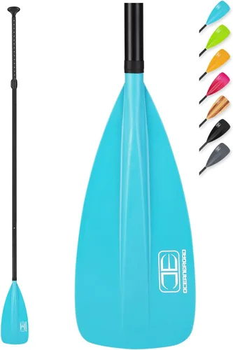 Vista 16 de OCEANBROAD SUP Paddle - Remo ajustable para kayak de paddleboard, eje de aleación de aluminio ajustable con cuchillas de nailon reforzado