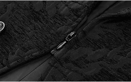 Vista 4 de ZNZHKR Chaqueta gótica steampunk para hombre, uniforme medieval victoriano, abrigo de Halloween