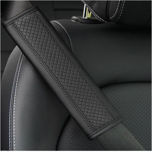 Vista 16 de Osilly 2 piezas de fundas para cinturón de seguridad de coche, protección de hombro de fibra de carbono, cojín suave para cinturón de seguridad