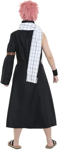 Vista 4 de miccostumes Disfraz de anime para hombre con pantalones, Amarillo, blanco