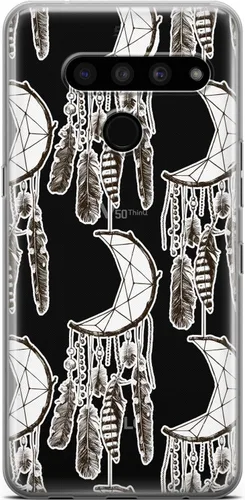 Vista 7 de Mertak Clear Phone Case Compatible with LG Stylo 6 5 4 K61 K51S K41S K30 K20 Q70 Q60 Mountains Silicone Protective Girls Tribal Slim Cover Design