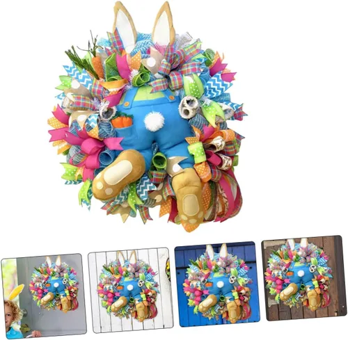 Vista 7 de 1 guirnalda artificial para decoración botánica, guirnalda de ramitas de Pascua, corona de muñeca de Pascua, adorno decorativo de Pascua, guirnalda