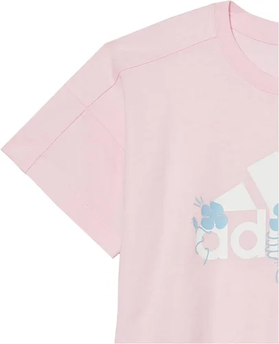 Vista 5 de adidas Camiseta de manga corta extragrande para niñas, Negro