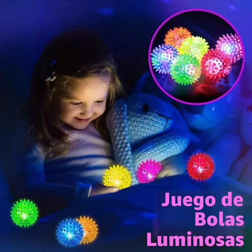 Vista 2 de Pelotas sensoriales iluminadas y rebotantes, juguetes sensoriales para niños con autismo, juguetes para 3-4, 5-7, 8-12, regalos para niños y niñas