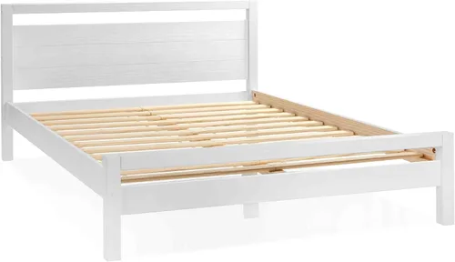 Vista 7 de Grain Wood Furniture Loft Cama de madera maciza de tamaño completo, acacia