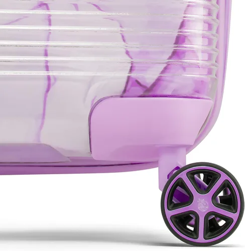 Vista 8 de Vacay Spotlight Clear Collections - Equipaje de rueda giratoria extensible y duro juego de 2 piezas 2028 campos de lavanda 2-Piece Set 2028