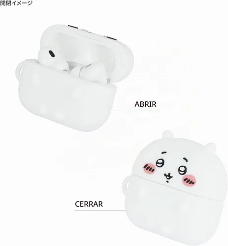 Vista 3 de Gourmandies Chiikawa CK-07A - Funda de silicona compatible con AirPods Pro (2ª generación)