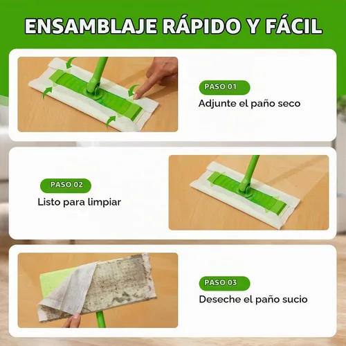 Vista 6 de Recambios de trapeador seco – 160 paños desechables para polvo – Paños electrostáticos – Embalaje de caja de 7.9 x 11.6 pulgadas