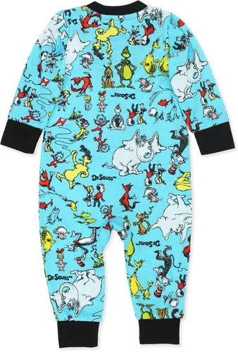 Vista 3 de Dr. Seuss Grinch Cat in The Hat - Pijama sin pies para niños pequeños