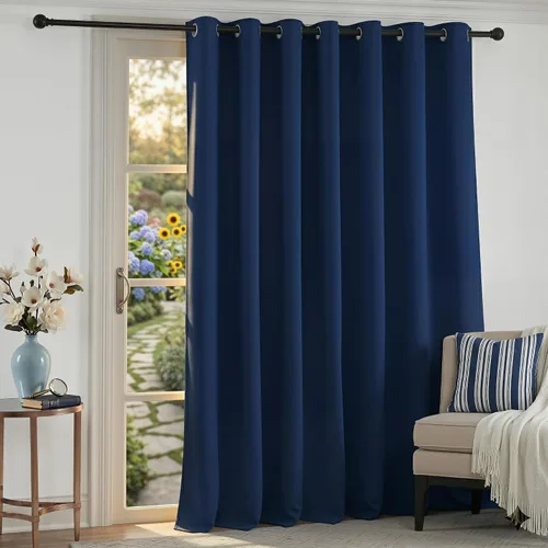 Vista 45 de RYB HOME Cortinas portátiles para puerta con privacidad, cortinas opacas y aislantes térmicas para dormitorio, armario, sala de estar, comedor, Beige