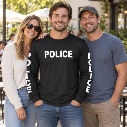 Vista 2 de Policía - Novedad Policía de Deber Policial - Camiseta de manga larga