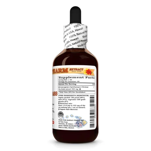 Vista 5 de HawaiiPharm Extracto líquido de citronela (Cymbopogon Citratus) 2x2 oz