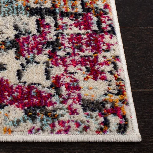 Vista 3 de SAFAVIEH Colección Madison - Alfombra de acento 2'2" x 4', negro y dorado, diseño abstracto moderno, no desprende pelusa y fácil cuidado, ideal