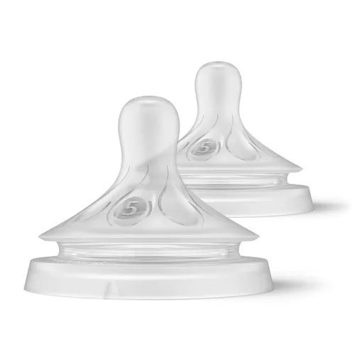 Vista 3 de Philips AVENT Chupones naturales sin BPA de flujo rápido, paquete de 2