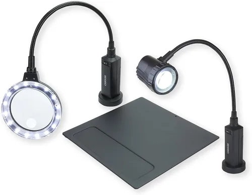 Vista 3 de Carson MagniFlex Pro - Lupa y lámpara de trabajo LED LightFlex con base magnética