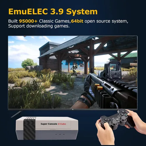 Vista 2 de Retro Video Game Console, Super Console X Cube Built-in 95,000+ Games, TV&Game Systems in 1, Game Consoles Support for 4K TV 1080P HD Output, 4 USB