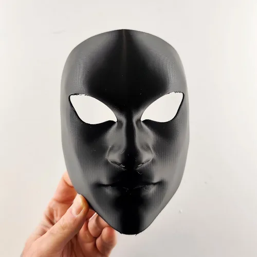 Vista 4 de Anonymous Cosplay Mask Stealth Assassin Sci-Fi Villain Mask Gothic Mask 3D Printed Faceless Phantom
