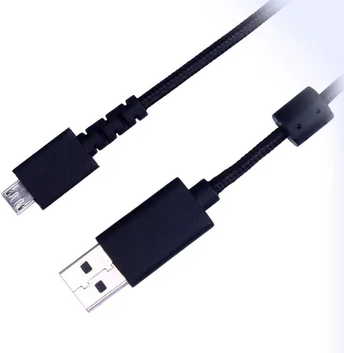 Vista 6 de HUYUN Cable de carga USB de 5.9 ft de repuesto para auriculares Logit G533 G633 G933 y ratón G502 Hero Lightspeed