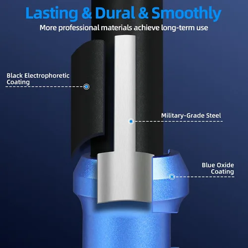Vista 2 de Llave dinamométrica de 1/2 pulgada con clic de doble dirección, llave dinamométrica profesional de clic de doble dirección 10-170