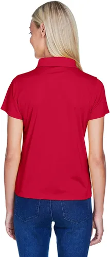 Vista 2 de Harriton 4 oz Polytech Polo (M315W), M315 W., M, Rojo