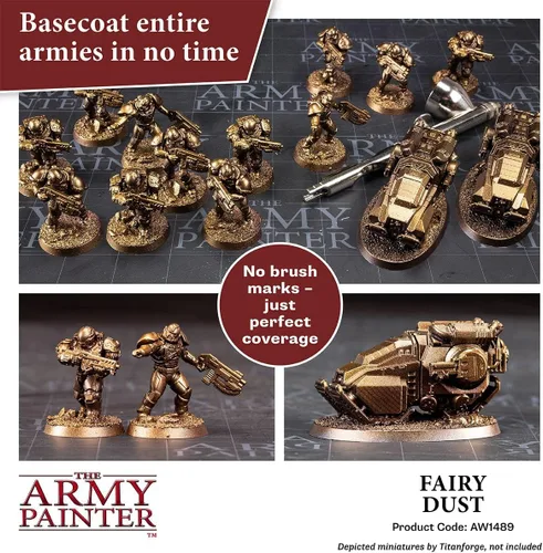 Vista 4 de The Army Painter Warpaint Air Metallics Fairy Dust - Pintura acrílica no tóxica a base de agua muy pigmentada para juegos de rol de mesa
