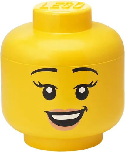 Vista 17 de LEGO - Cabezal de almacenamiento (pequeño), caja de almacenamiento de Amarillo brillante