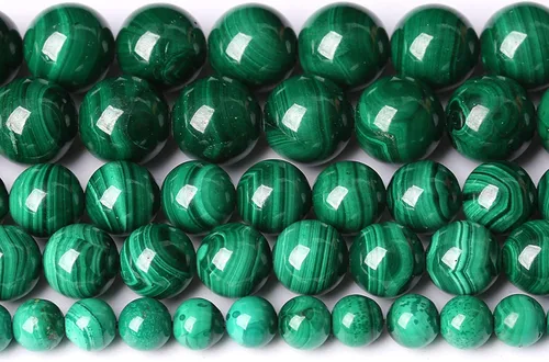 Vista 50 de 4MM 88 piezas de cuentas sueltas de piedra natural verde turquesa africana para hacer pulseras y collares de bricolaje