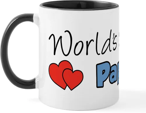 Vista 12 de CafePress Papou (Worlds Best) Taza de café de cerámica (11 oz (11.0 fl oz)