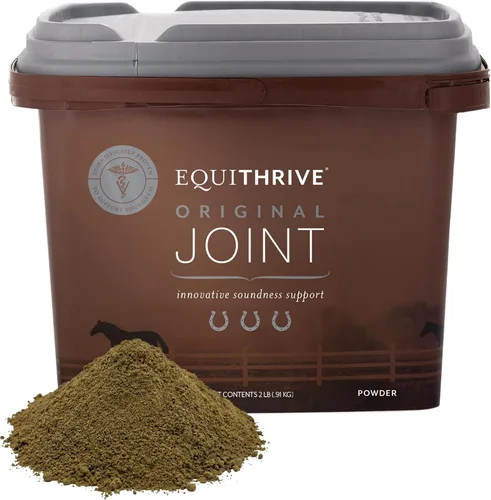 Vista 7 de Equithrive Suplemento original para caballos en polvo, sabor melaza, 8 libras