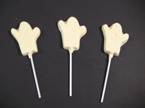 Vista 2 de Molde para piruleta de caramelo de chocolate pequeño fantasma de Halloween