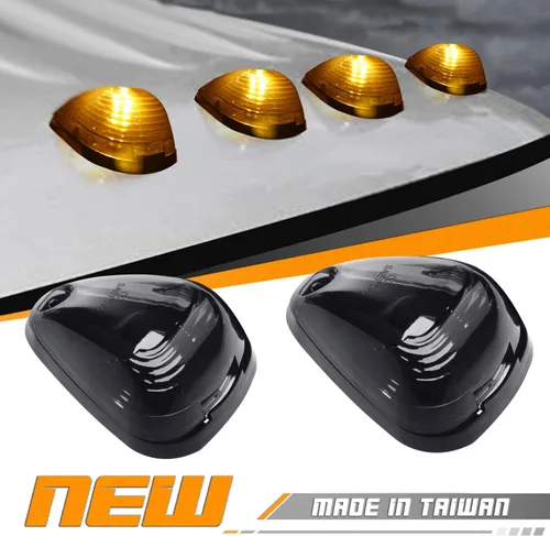 Vista 3 de Juego de 5 luces LED HERCOO para el techo de la cabina de vehículos Ford F150 F250 F350 F450 F550, Ambar
