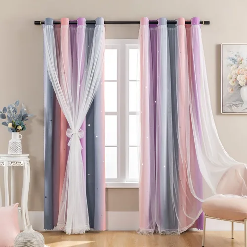 Vista 22 de XiDi - Cortinas para decoración de dormitorio Beige34/54/1