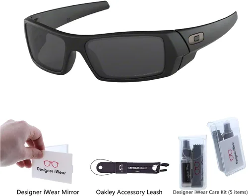 Vista 2 de Oakley Gascan OO9014 SunglassesBUNDLE Leash BUNDLE with Designer iWear Care Kit