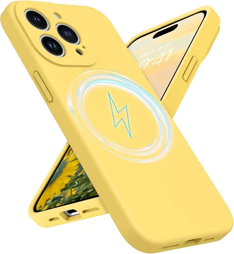 Vista 10 de GUAGUA Funda para iPhone 15 Plus de 6.7 pulgadas, silicona líquida compatible con MagSafe de goma suave, forro de microfibra delgada, funda de cojín