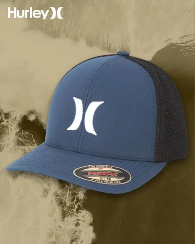 Vista 7 de Hurley Gorra de béisbol Icon Textures Flexfit para hombre