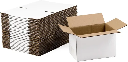 Vista 10 de SUNLPH Cajas de envío blancas de 4 x 4 x 4 pulgadas, cajas pequeñas de cartón corrugado, paquete de 25