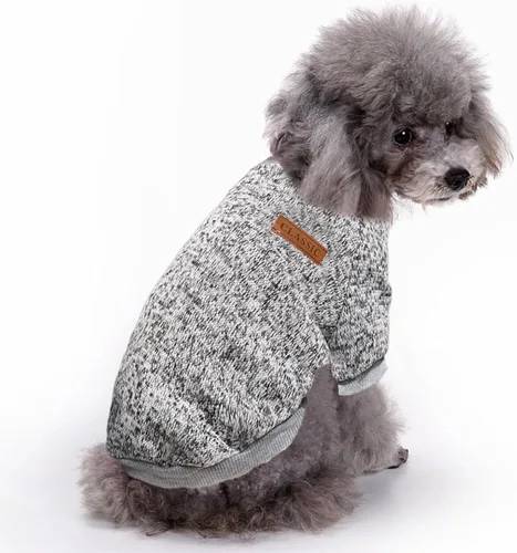 Vista 2 de Jecikelon Ropa para Perros Suéter para Perros Ropa Suave para Cachorros Ropa de Invierno Suéteres para Cachorros Atuendo Cálido para Perros Pequeños