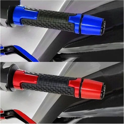 Vista 4 de Perillas para manillar de motocicleta y motocicleta, agarres de mano, tapacubos para Yamaha FZ150I FZ 150I 2013-2021 2020 2019 2018 2017 2016 2015